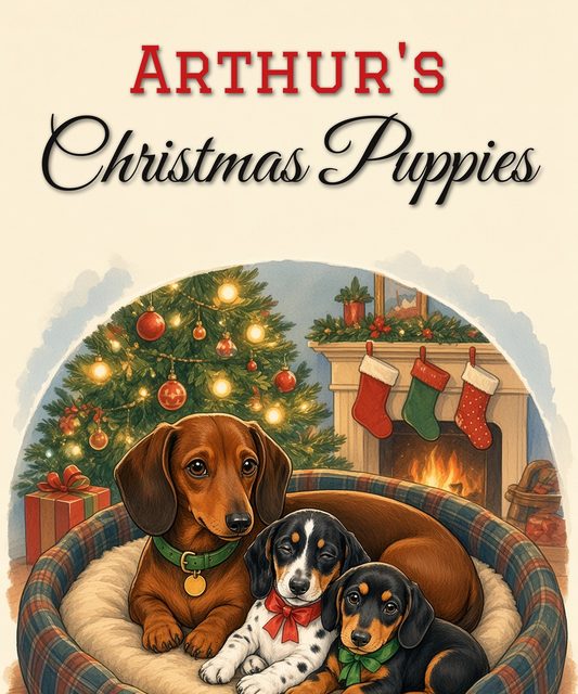 Book cover: Arthur's Christmas Puppies